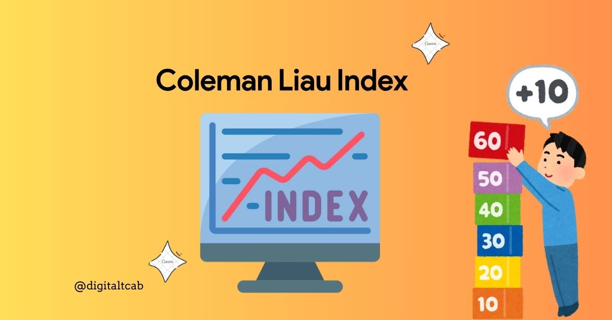 Step-by-step coleman liau index calculation