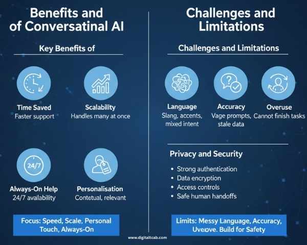Benefits and Challenges of Conversational AI
