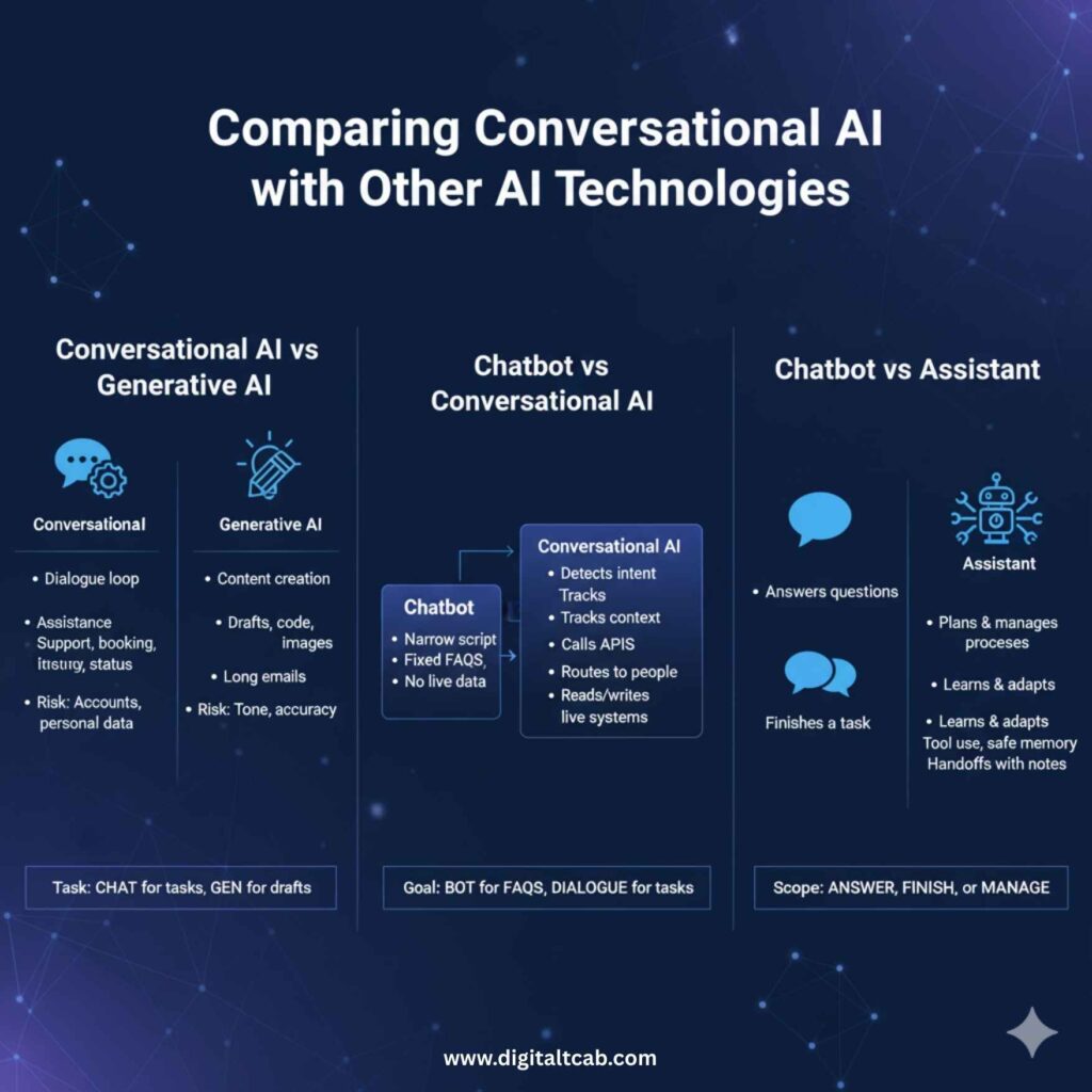Comparing Conversational AI with Other AI Technologies
