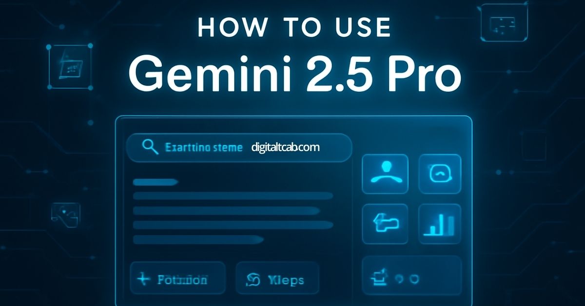 how to use gemini 2.5 pro