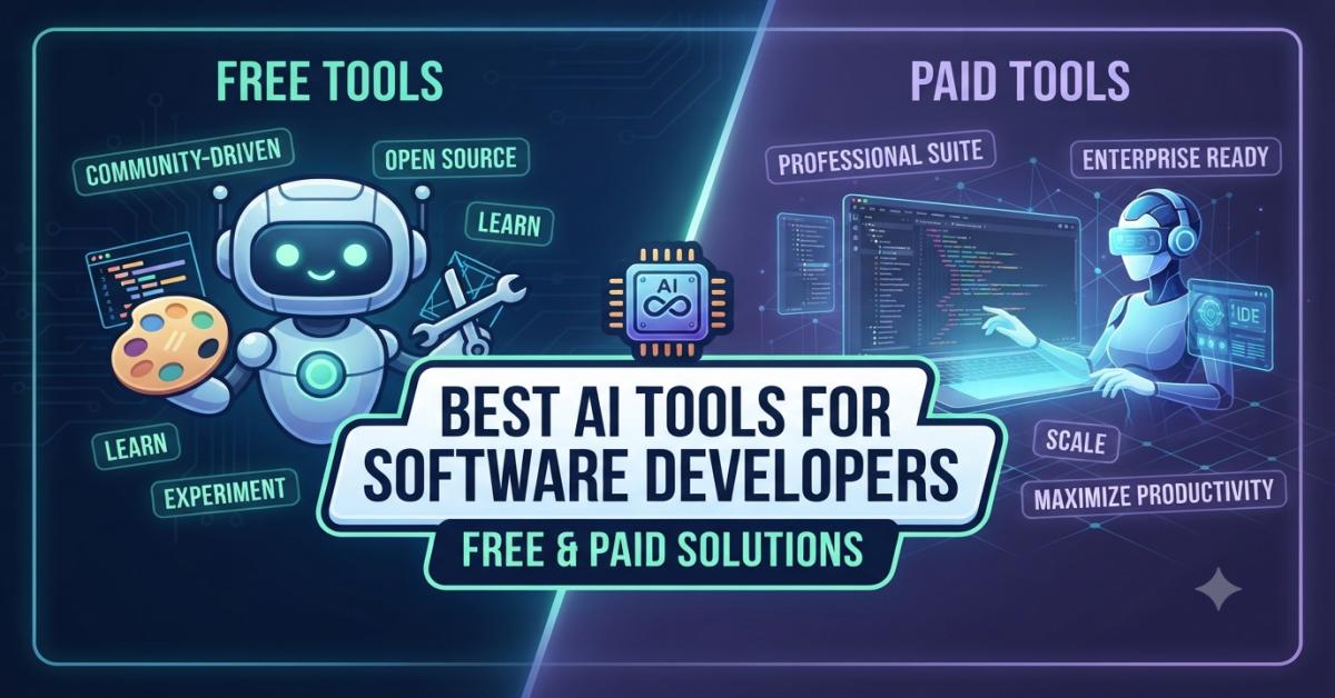 Best AI Tools for Software Developers: Free and Paid Tools