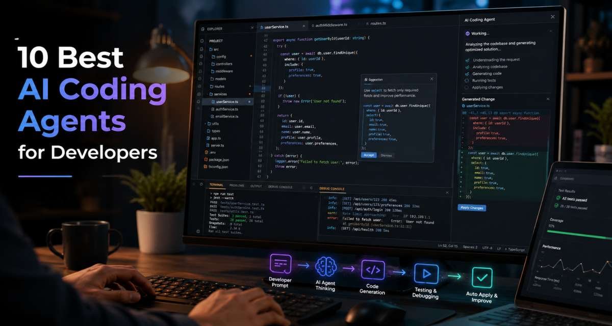 10 Best AI Coding Agents for Developers in 2026